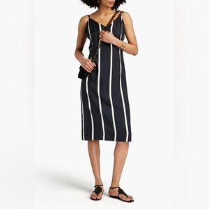 Equipment - NWT Aita Striped Satin Silk Blend Slip Dress
